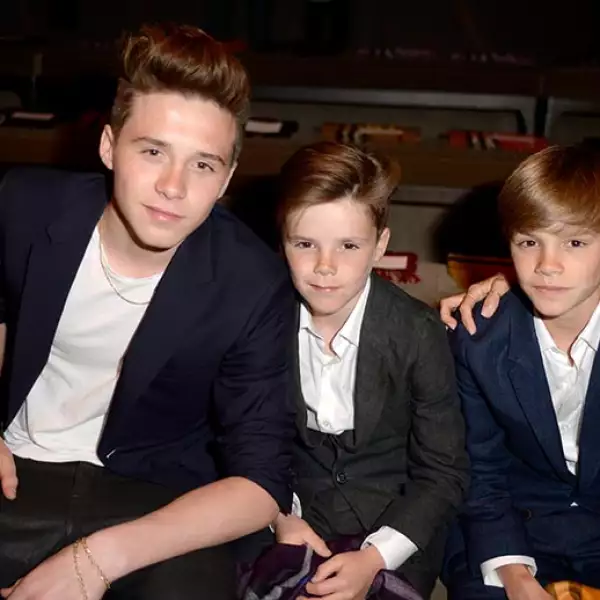 Brooklyn, Cruz y Romeo Beckham.