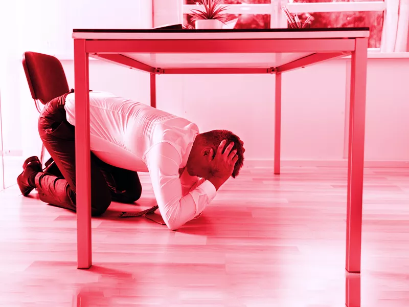 Sismo seguridad oficina