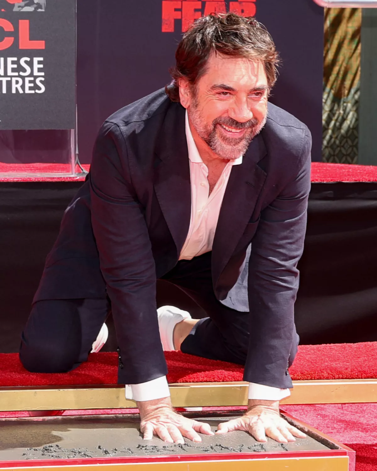 Javier Bardem plasmó sus huellas en el emblemático Teatro Chino de Hollywood