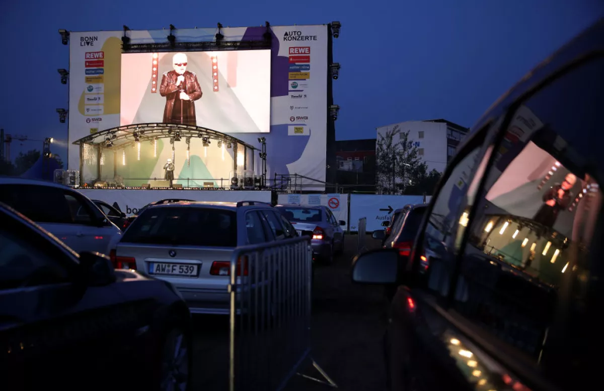 Heino Performs At BonnLive Drive-In Concert