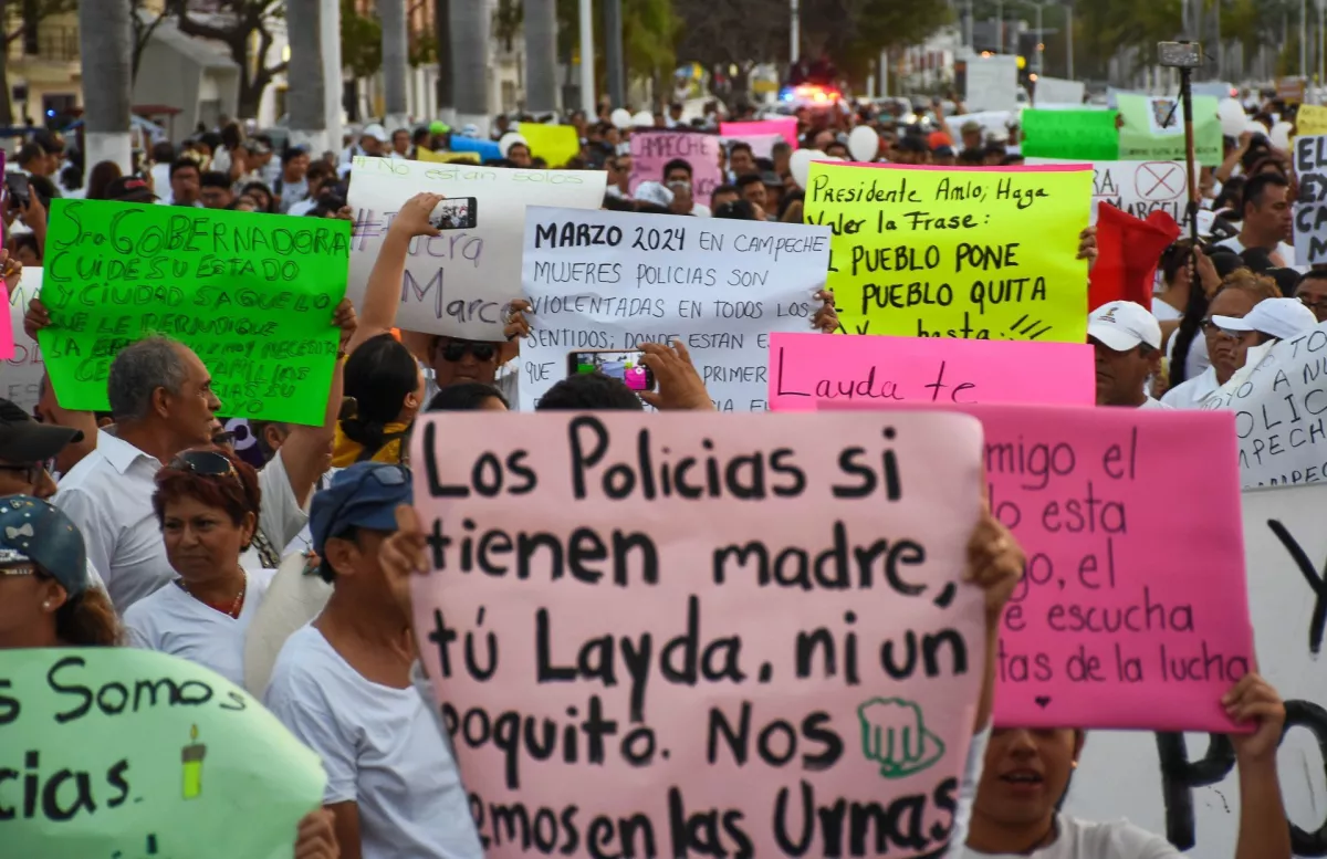 Protesta Familiares de Policías-1