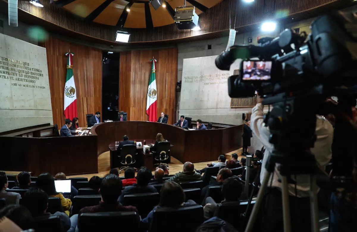Sesión del Tribunal Electoral del Poder Judicial de la Federación