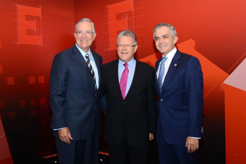 Ricardo Salinas Pliego, Sergio Sarmiento y Miguel Ángel Mancera.