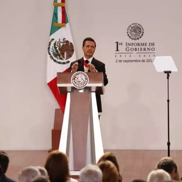 peña nieto ofrece su primer informe de gobierno