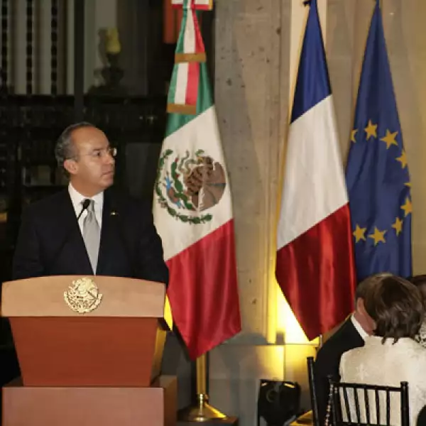 Cena Sarkozy en Palacio Nacional