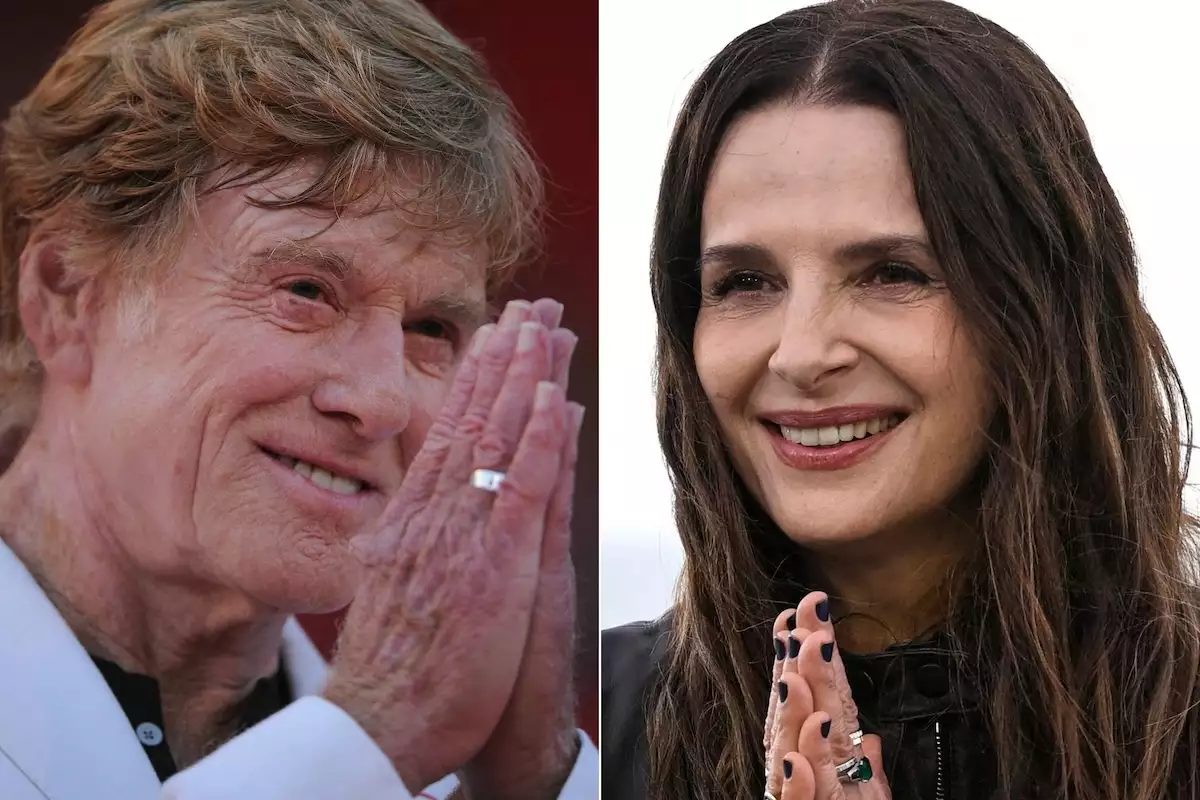 Robert Redford y Juliette Binoche