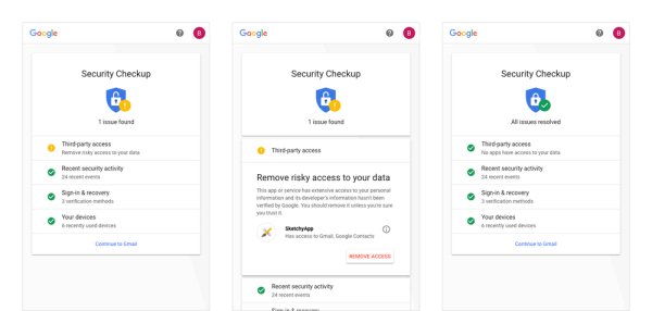 Comprobación de seguridad