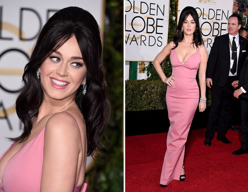 Katy Perry con súpre escote de Prada.