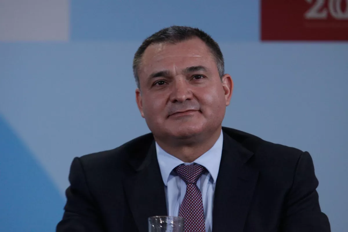 MÉXICO, D.F., 08ABRIL20010.- Genaro García Luna, Secretario de Seguridad Pública Federal, durante una conferencia de prensa en la sede de la Secretaría de Gobernación.
FOTO: IVÁN STEPHENS/CUARTOSCURO.COM