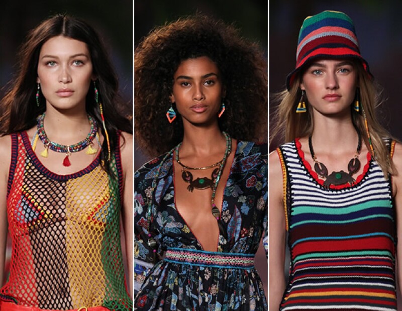 Las modelos llevaron el pelo natural y relajado.