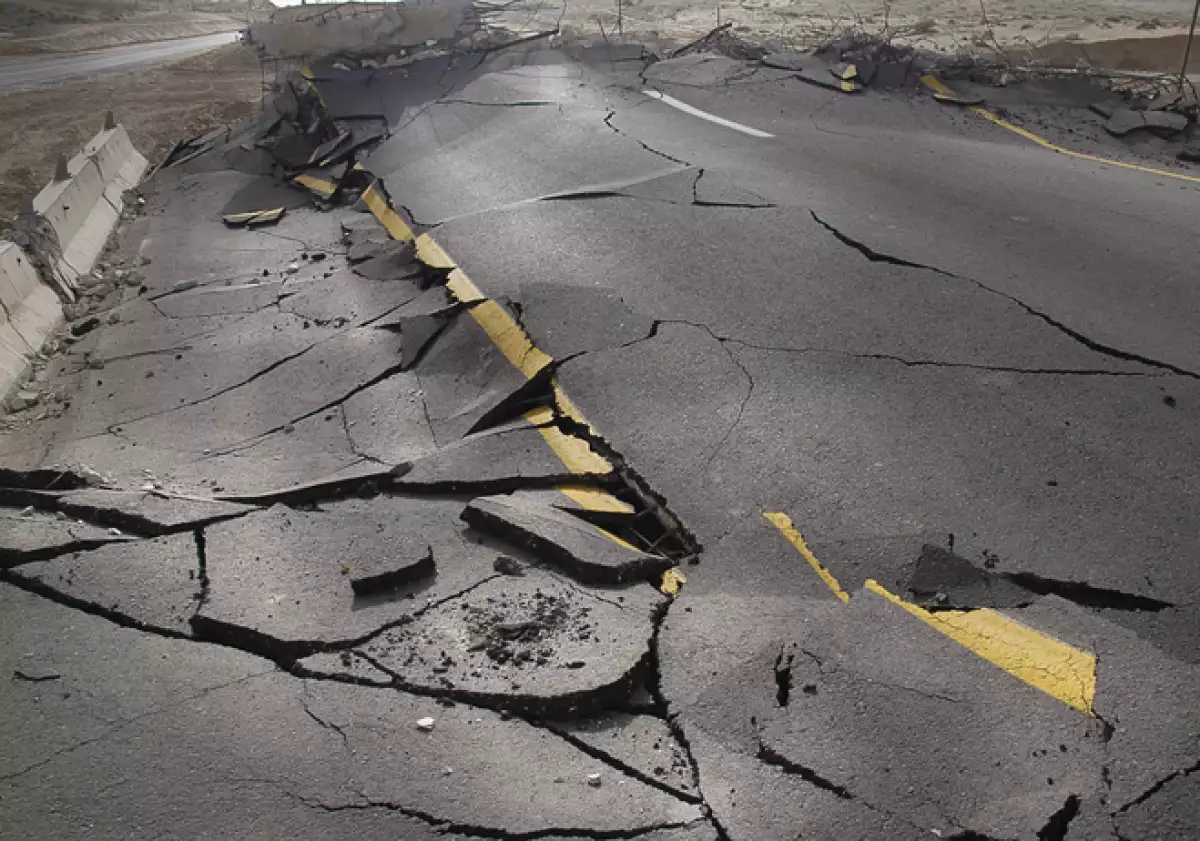 carretera dañado