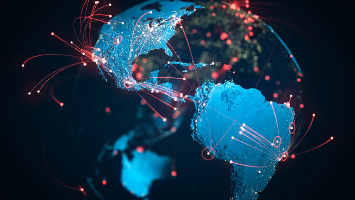 South And North America - Flight Routes, Global Connections, Coronavirus - Focus On USA and Brazil