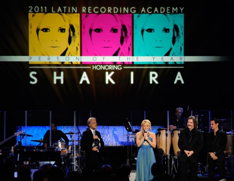 Durante el homenaje a Shakira todos se volvaron en aplausos.