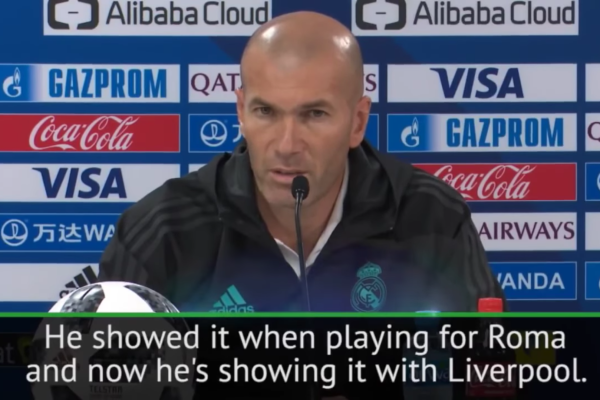Zidane habla de Salah