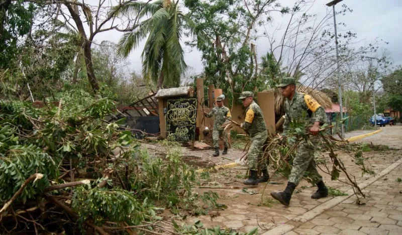 El municipio de Santa María Tonameca en Oaxaca fue uno de los más afectados tras el paso del huracán Ágatha.