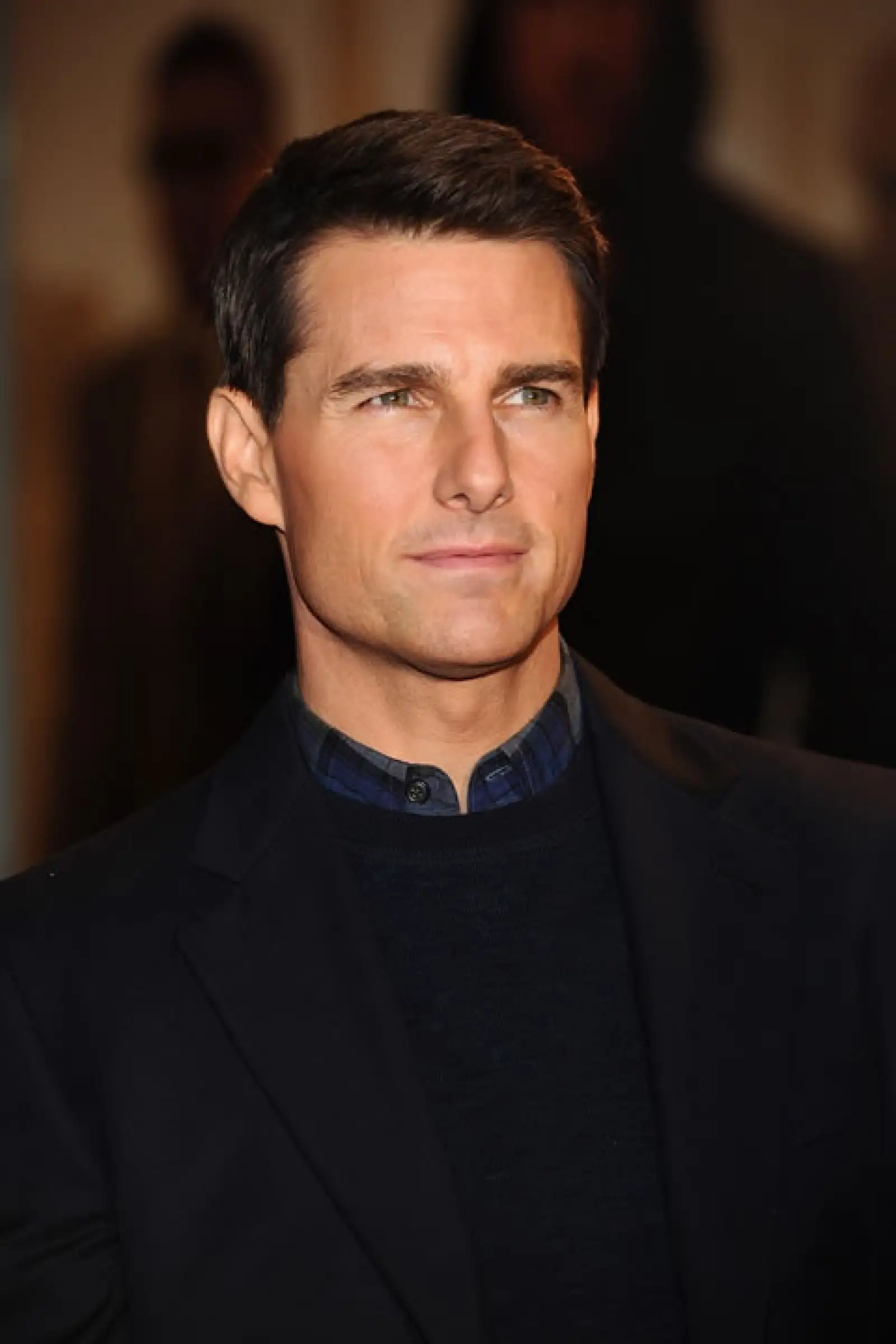 El actor en la premiere de Mision Imposible Ghost Protocol a sus 49 años.