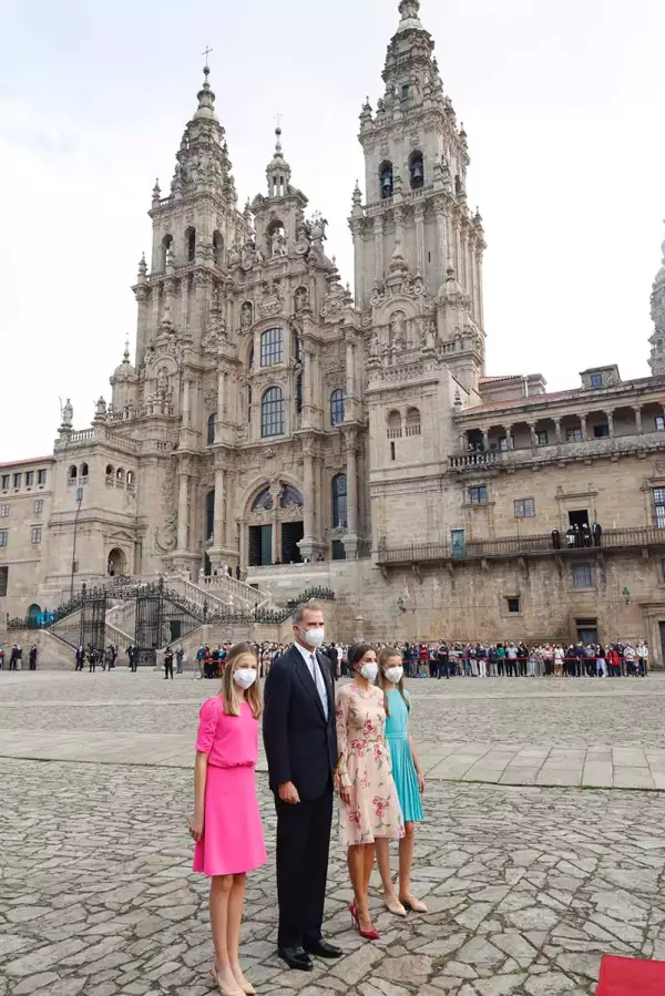 Familia real de España en Santiago de Compostela