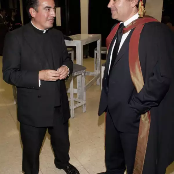 Padre Gaspar Guevara y Carlos Cuevas
