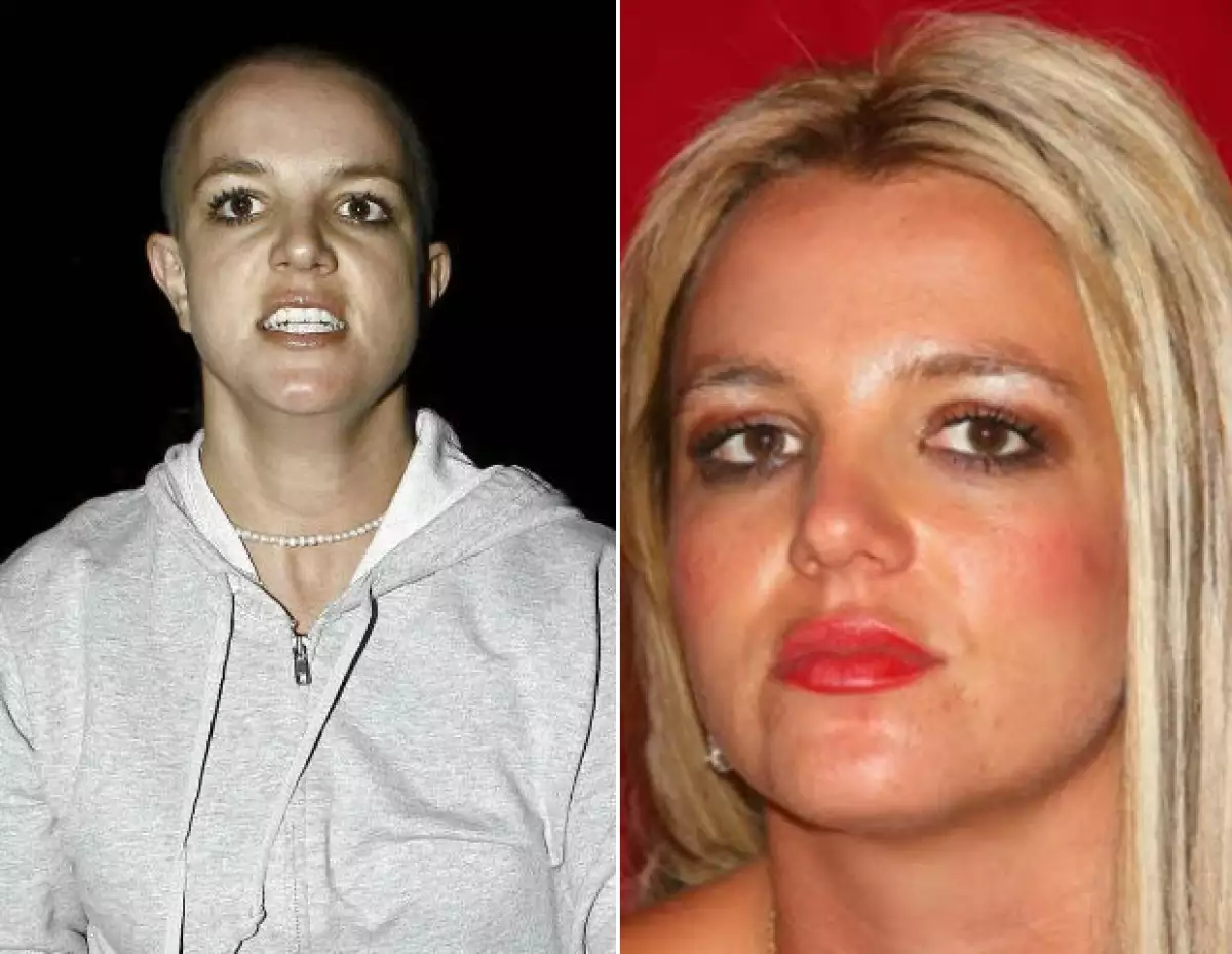 Britney Spears pareció haber perdido el control de si misma cuando era un poco más joven.