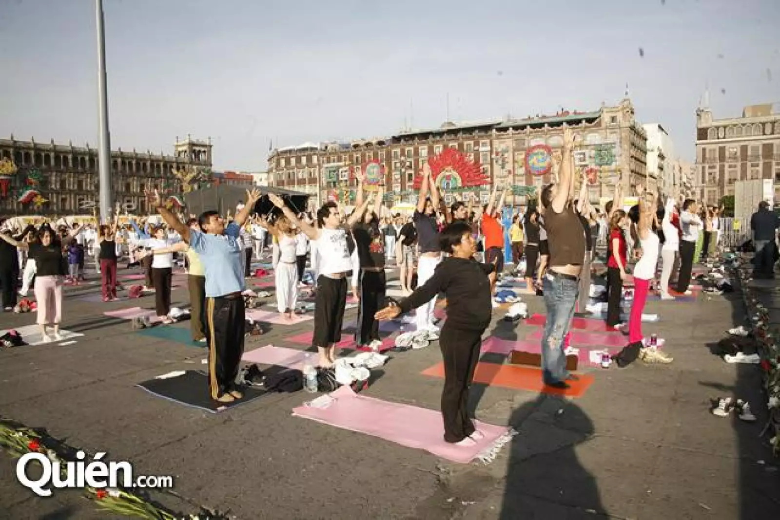 Yoga en el zocalo