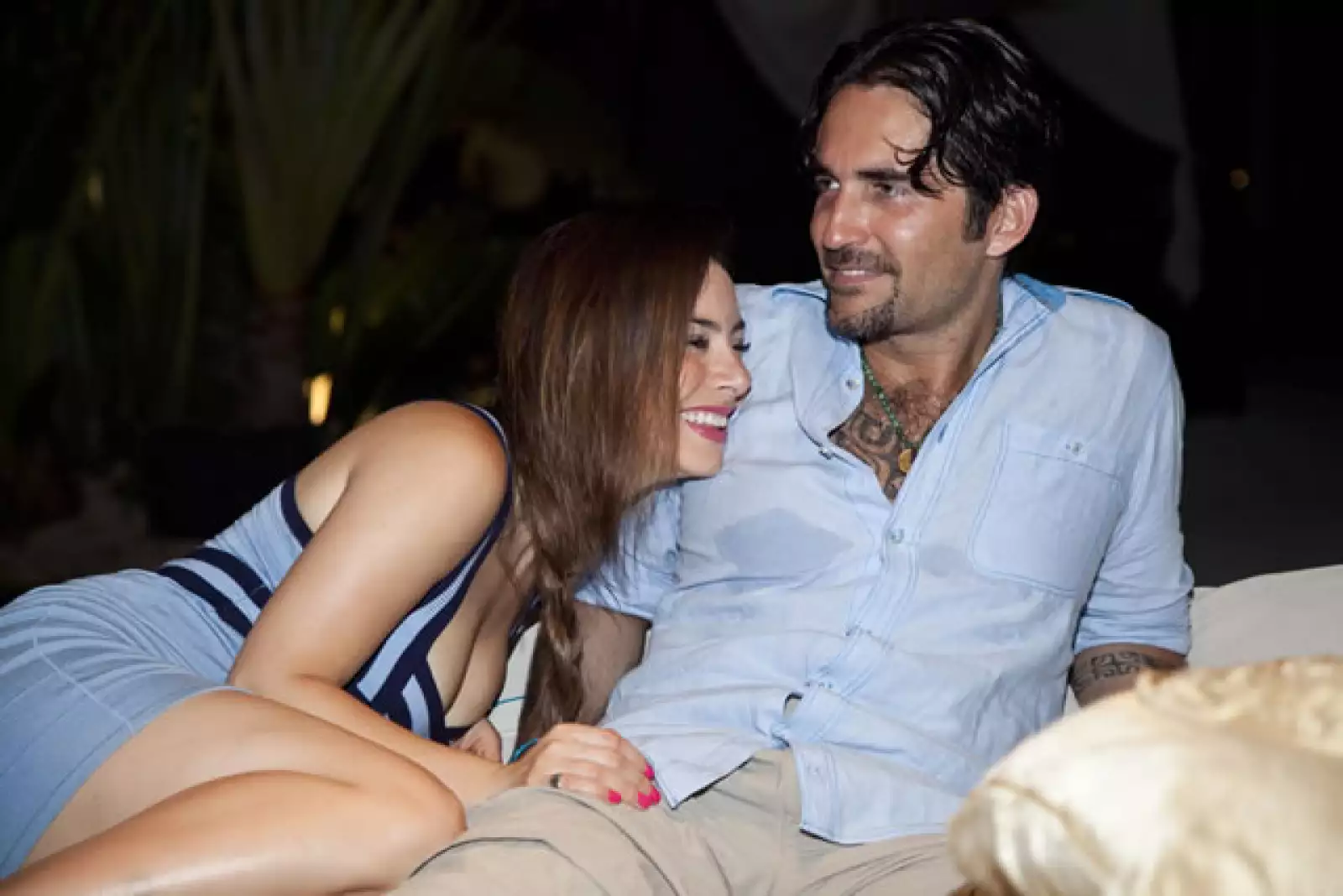 Claudia Lizaldi de vacaciones en Cancún.