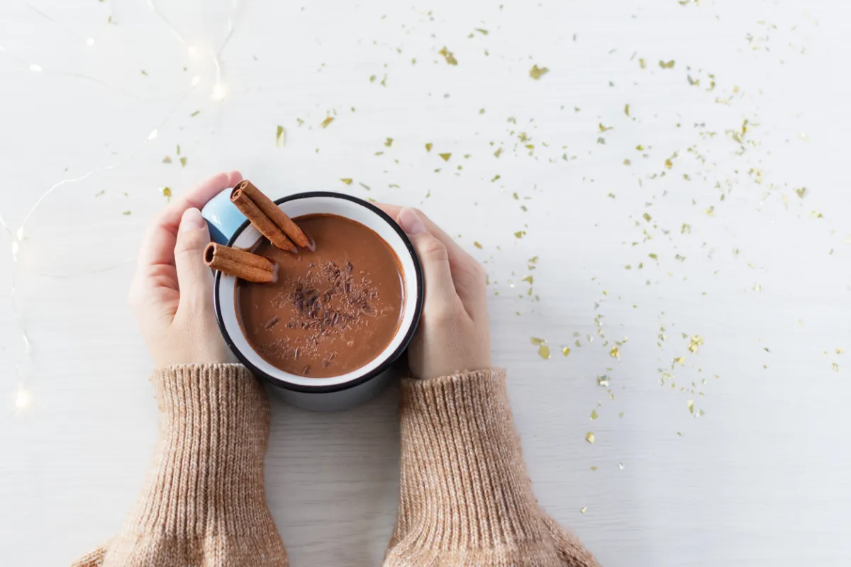 Chocolate caliente light 
