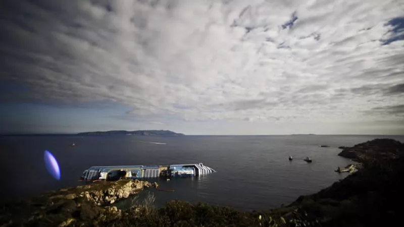 concordia en las costas italianas