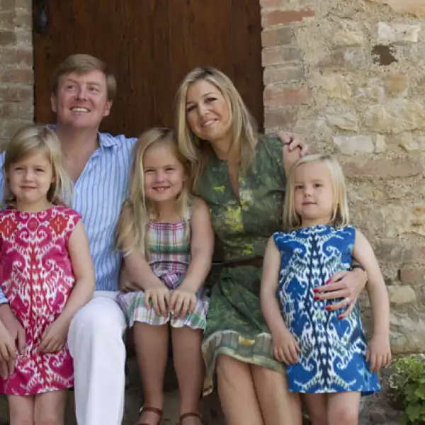 Las fotos de la familia real holandes suelen ser muy naturales.