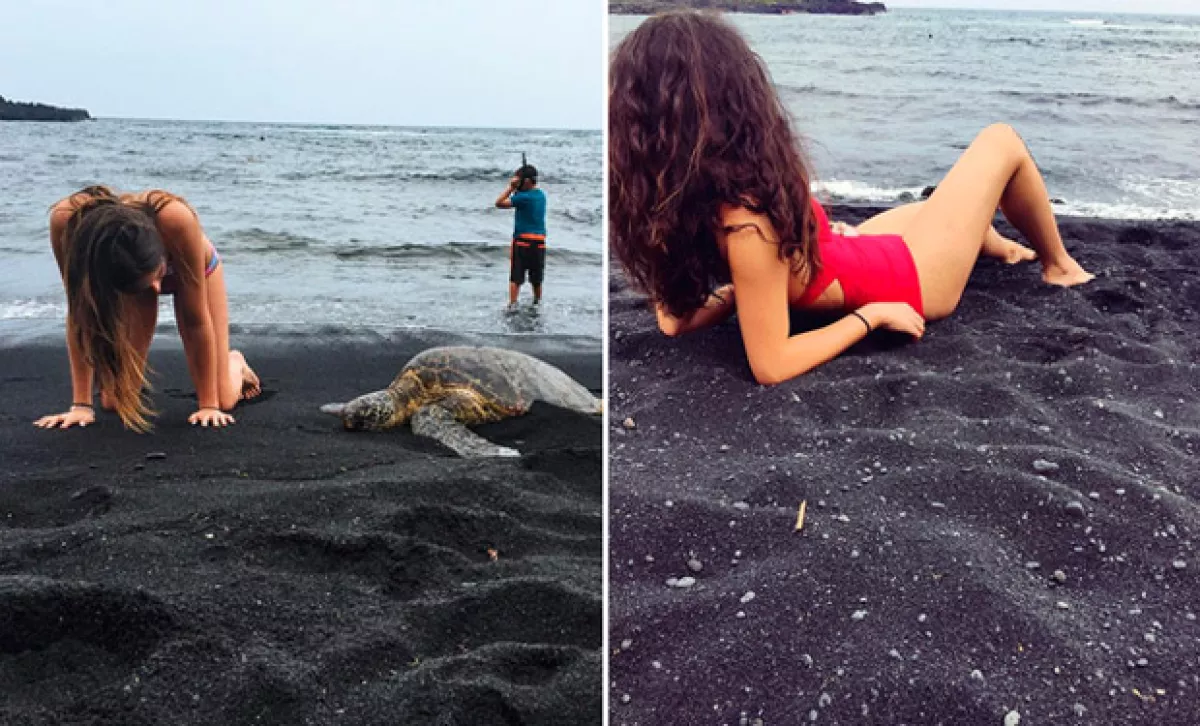 Las hijas de Alejandro Fernández disfrutaron de las distintas playas de Hawái.