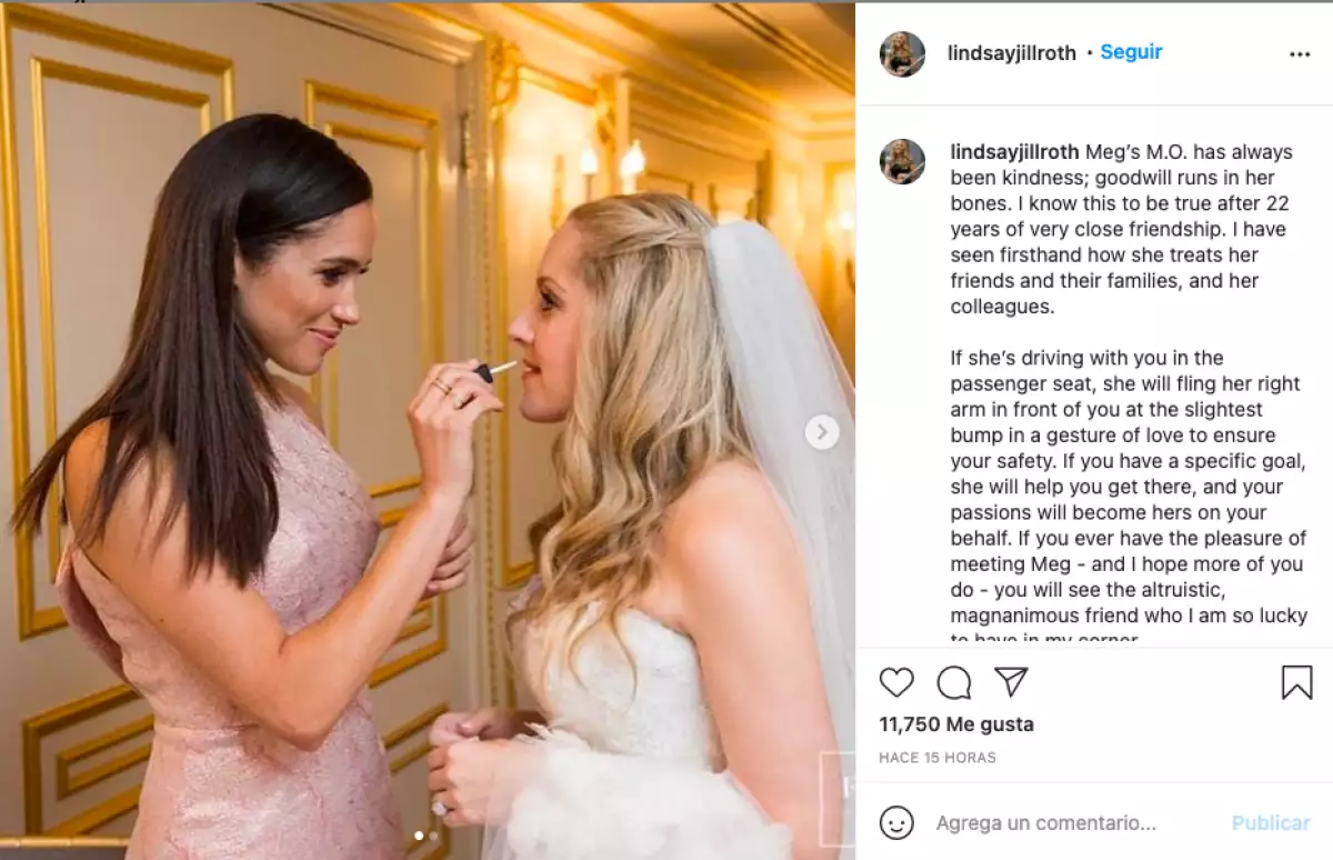 Meghan Markle y Lindsay Roth.