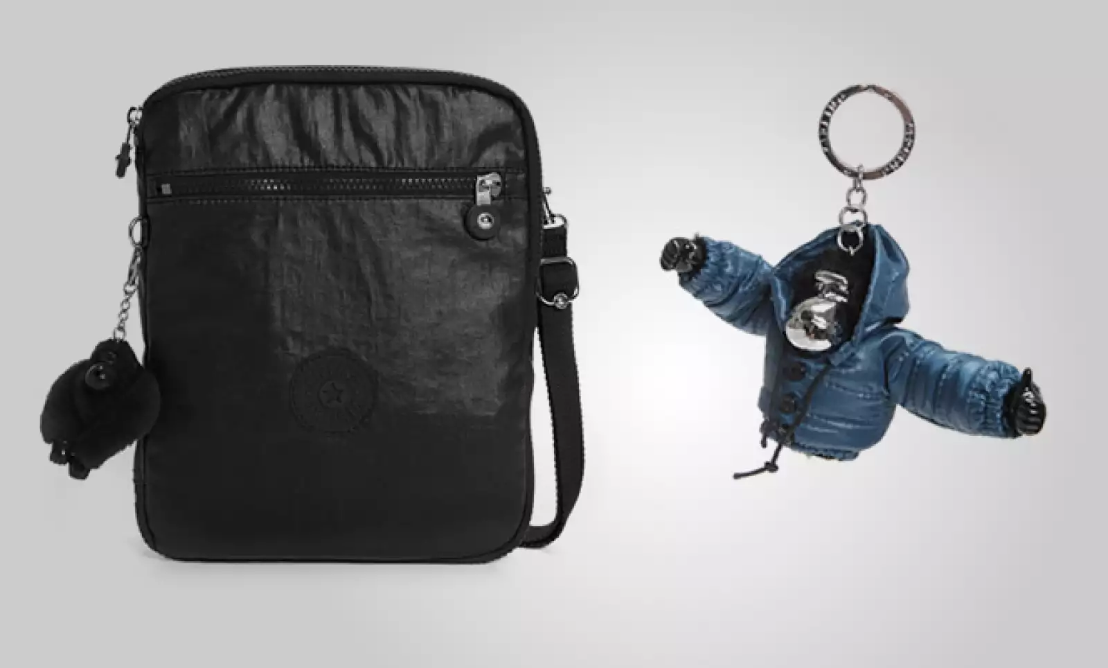 La marca belga Kipling presentó su más reciente colección de accesorios para el otoño- invierno 2011, basada en colores oscuros como el morado, gris y negro.