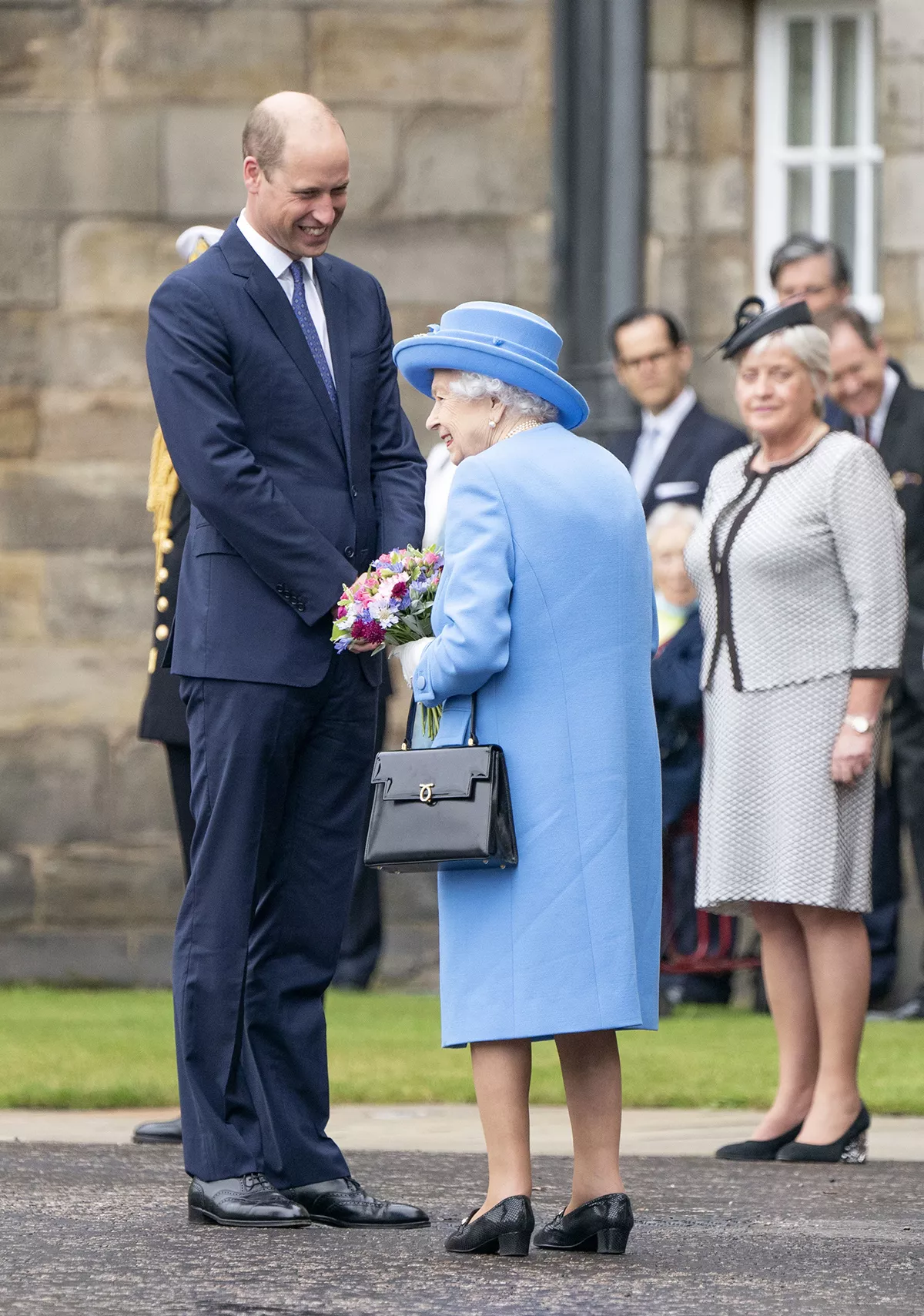 The Queen And The Duke Of Cambridge Attend The Ceremony of the Keys At The Palace of Holyroodhouse