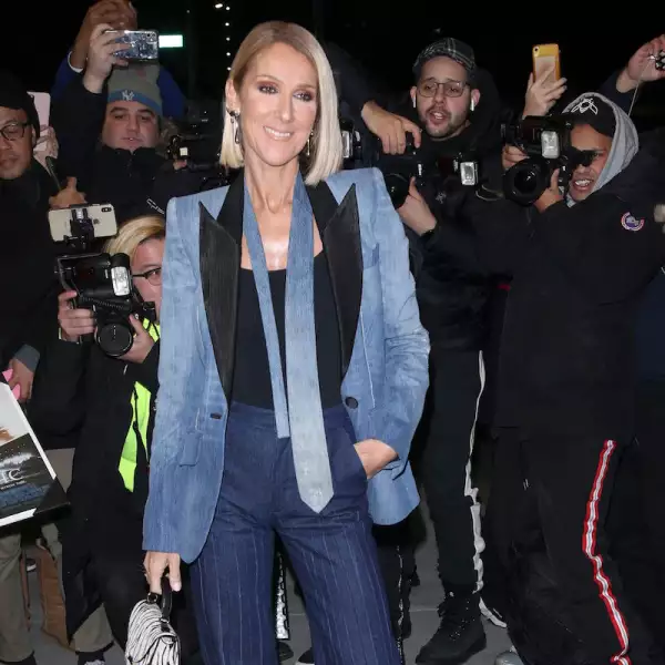 Celine saliendo de un TV show en Ronald Van Der Kemp