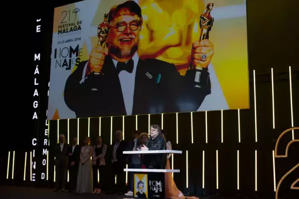 Mexican director Guillermo del Toro  receives the 'Málaga-