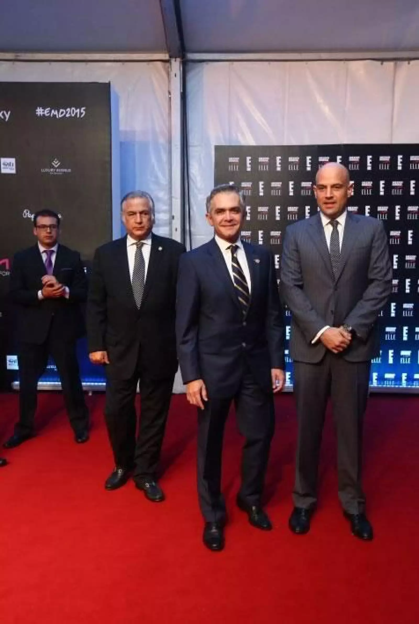 Miguel Torruco, Miguel Ángel Mancera y Manuel Rivera