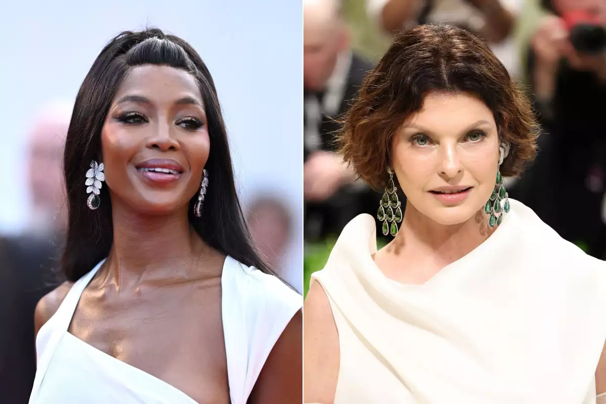 Naomi Campbell y Linda Evangelista