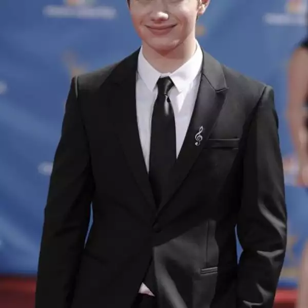 Chris Colfer, el no muy sociable Kurt Hummel en Glee.