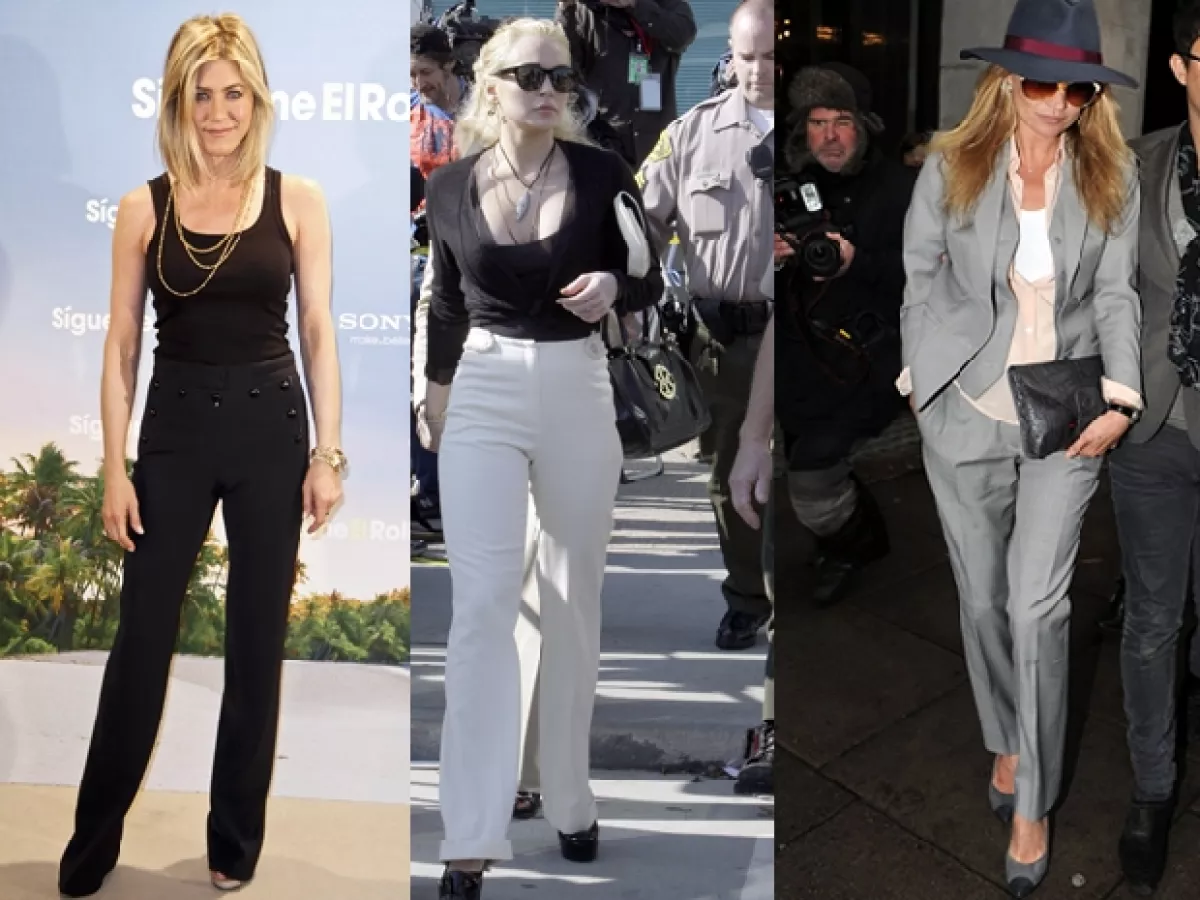 Jennifer Aniston, Lindsay Lohan y Kate Moss