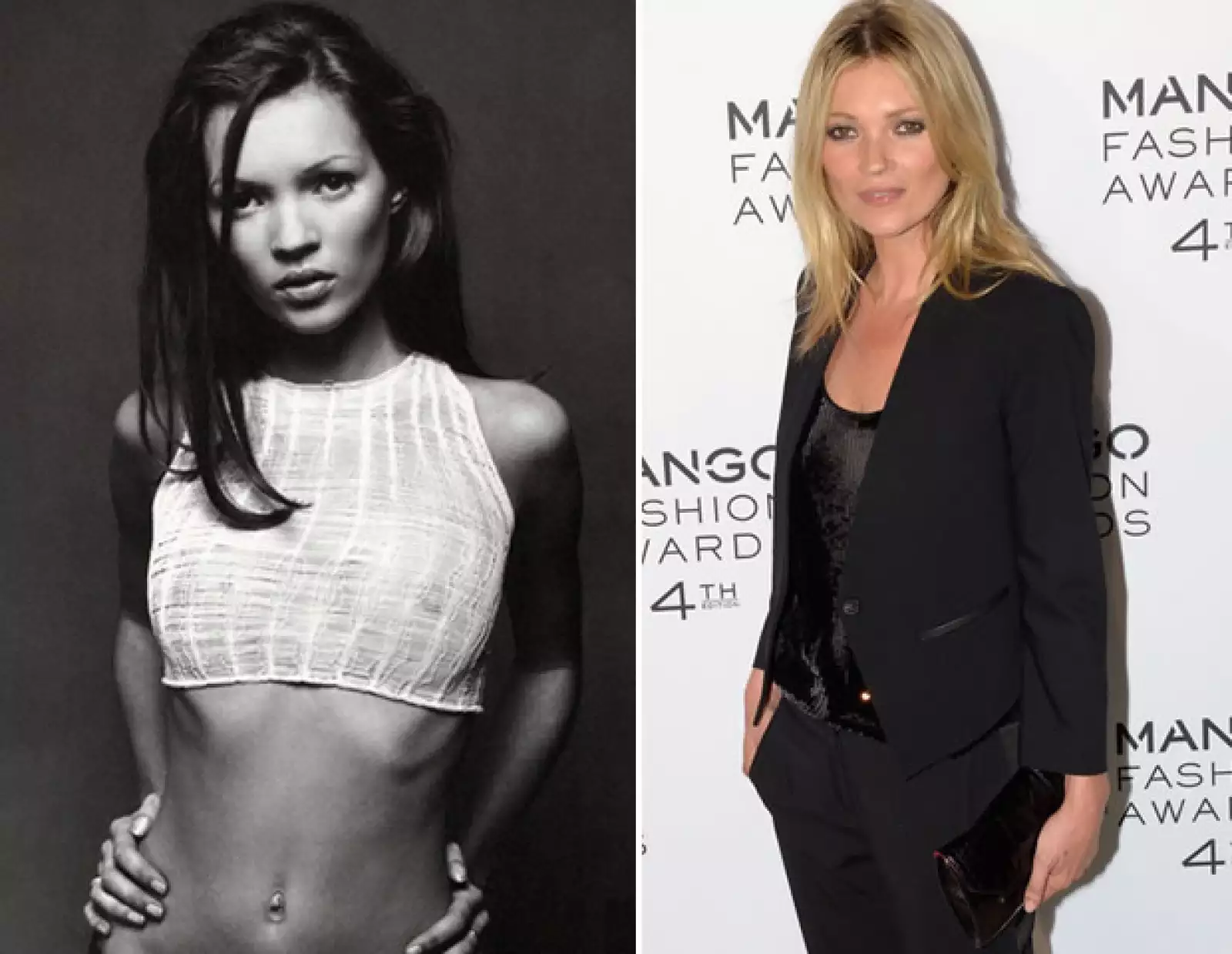 Inició su carrera como imagen de Calvin Klein Jeans hoy Kate Moss se posiciona como la segunda mejor modelo pagada del mundo además de continuar como imagen de varias marcas.