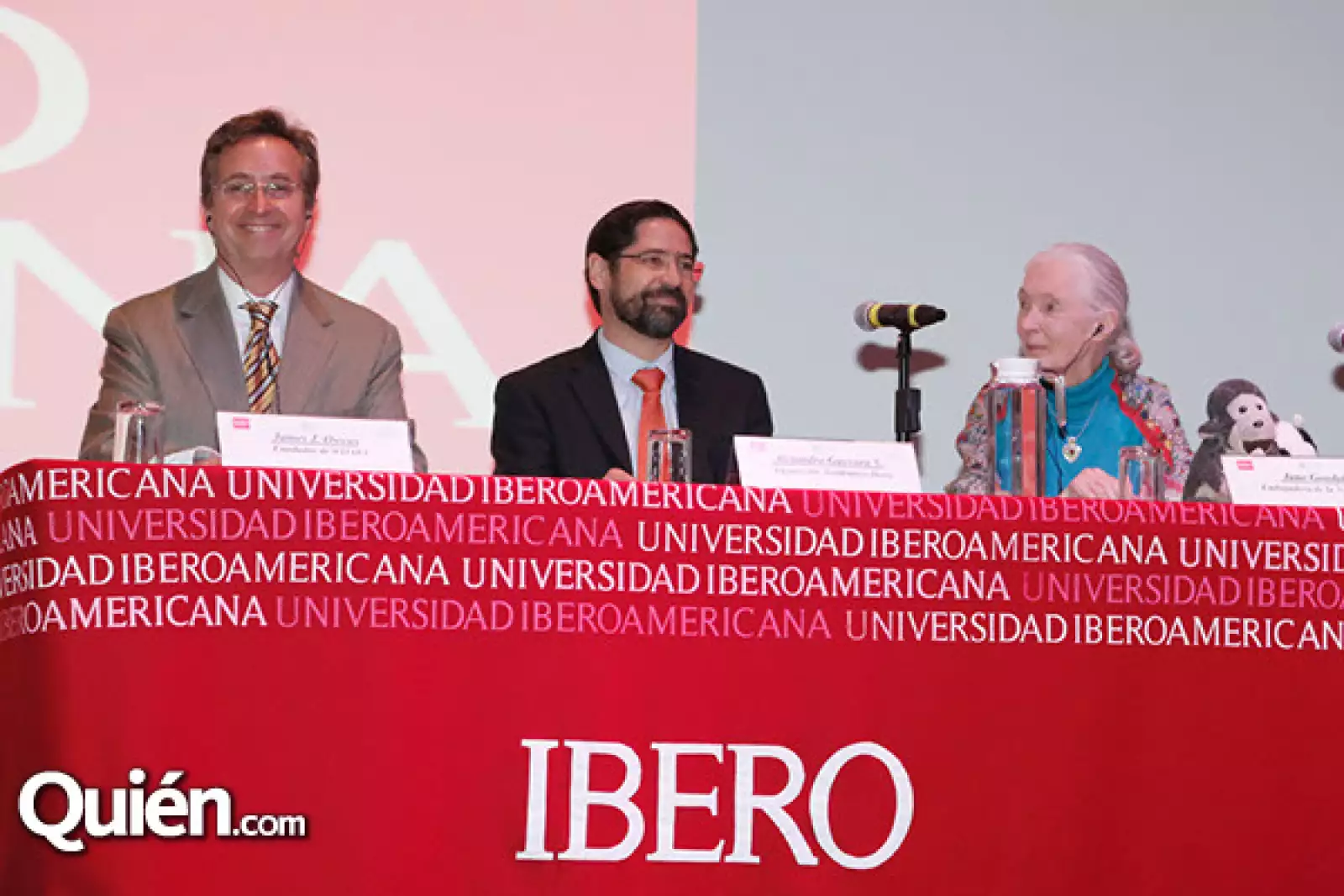 James Owens, Alejandro Guevara y Jane Goodall