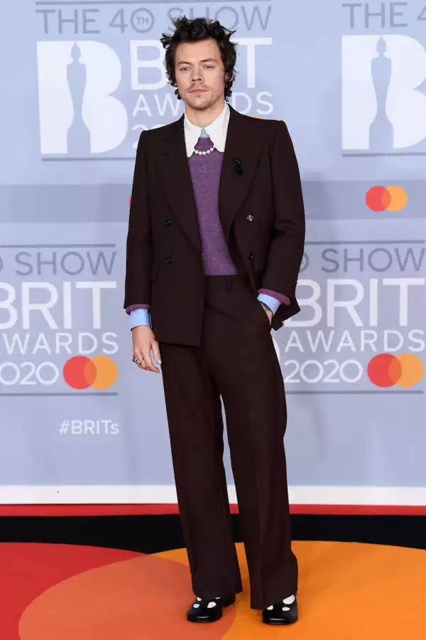 40th Brit Awards, Arrivals, Fashion Highlights, The O2 Arena, London, UK - 18 Feb 2020