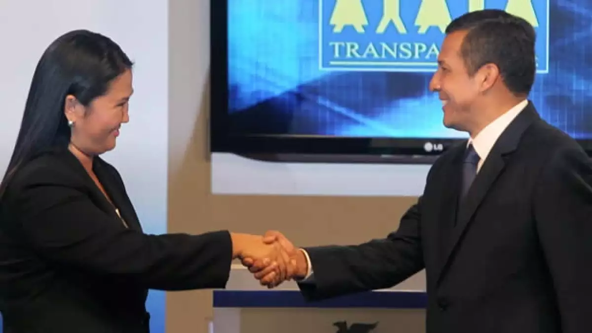Ollanta Humala y Keiko Fujimori 
