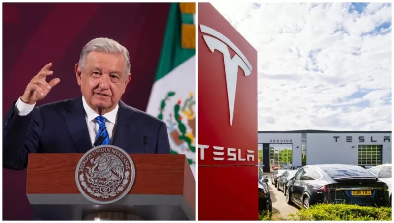 La planta de Tesla en México estará donde haya agua y Nuevo León no tiene, dice AMLO. 