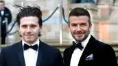 Brooklyn Beckham y David Beckham 