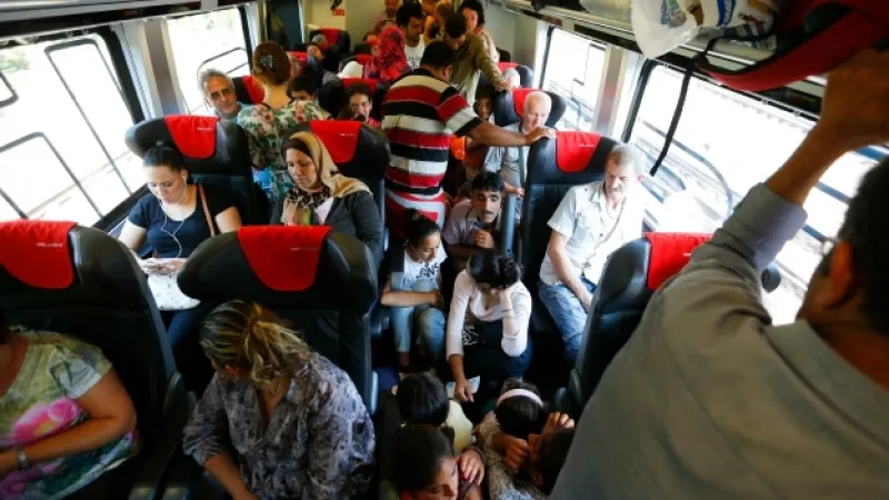 refugiados europa trenes