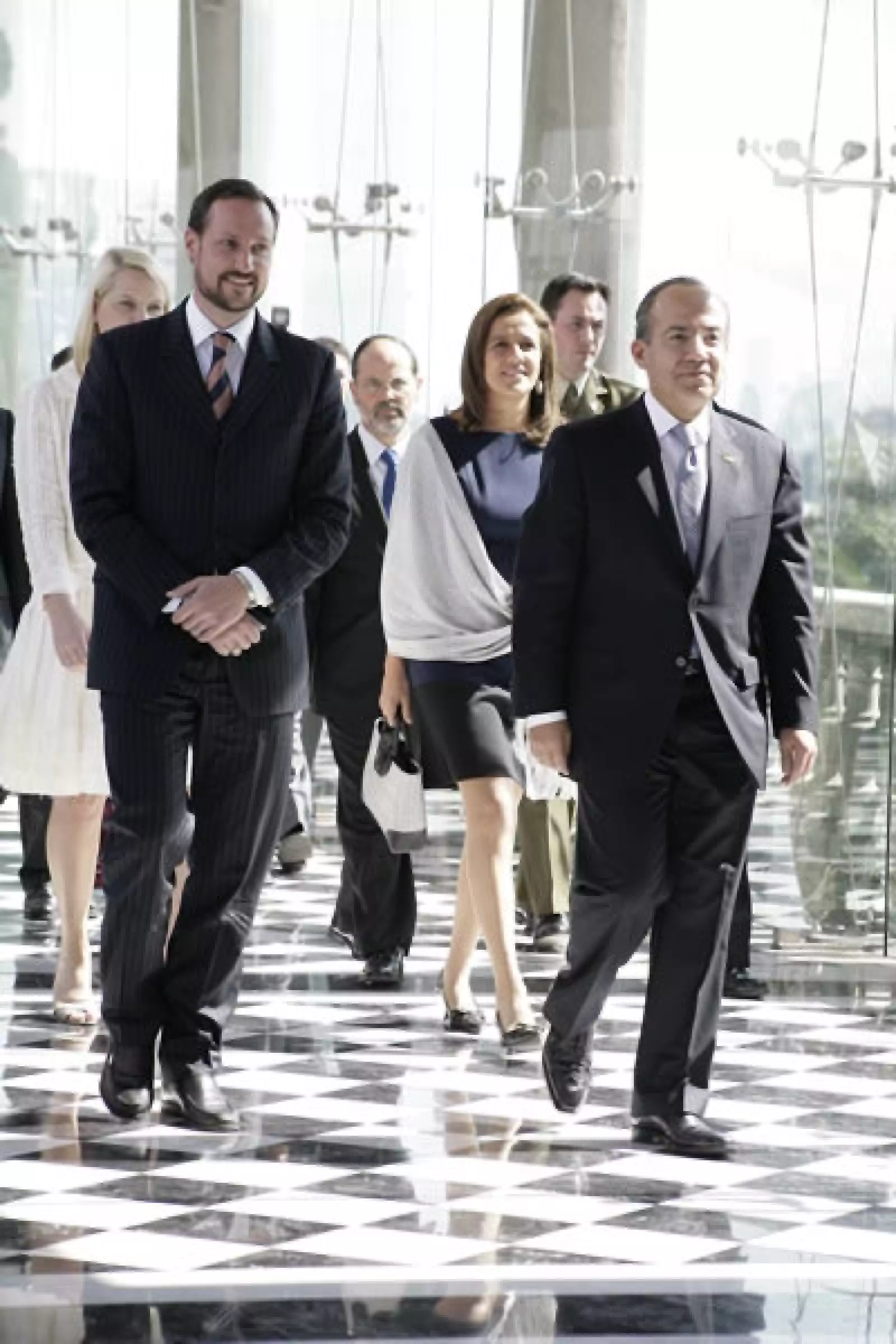 PRINCIPES DE NORUEGA EN CASTILLO DE CHAPULTEPEC