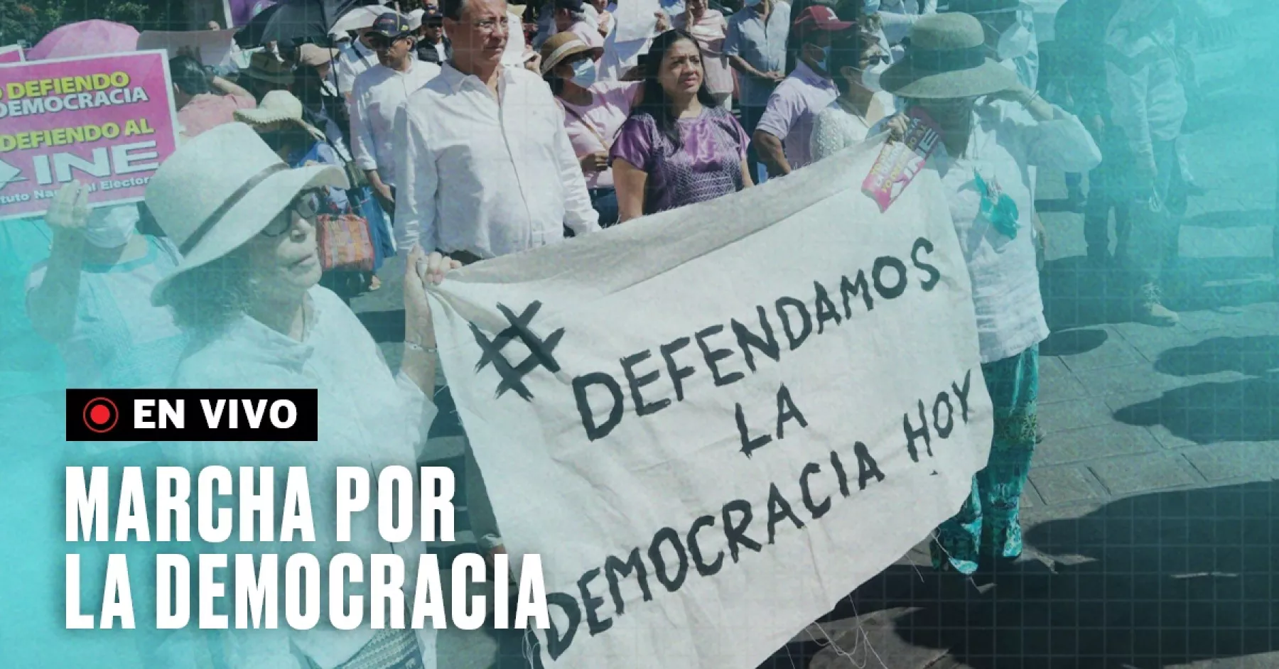 Marcha por Nuestra Democracia hoy en vivo este 18 de febrero en CDMX