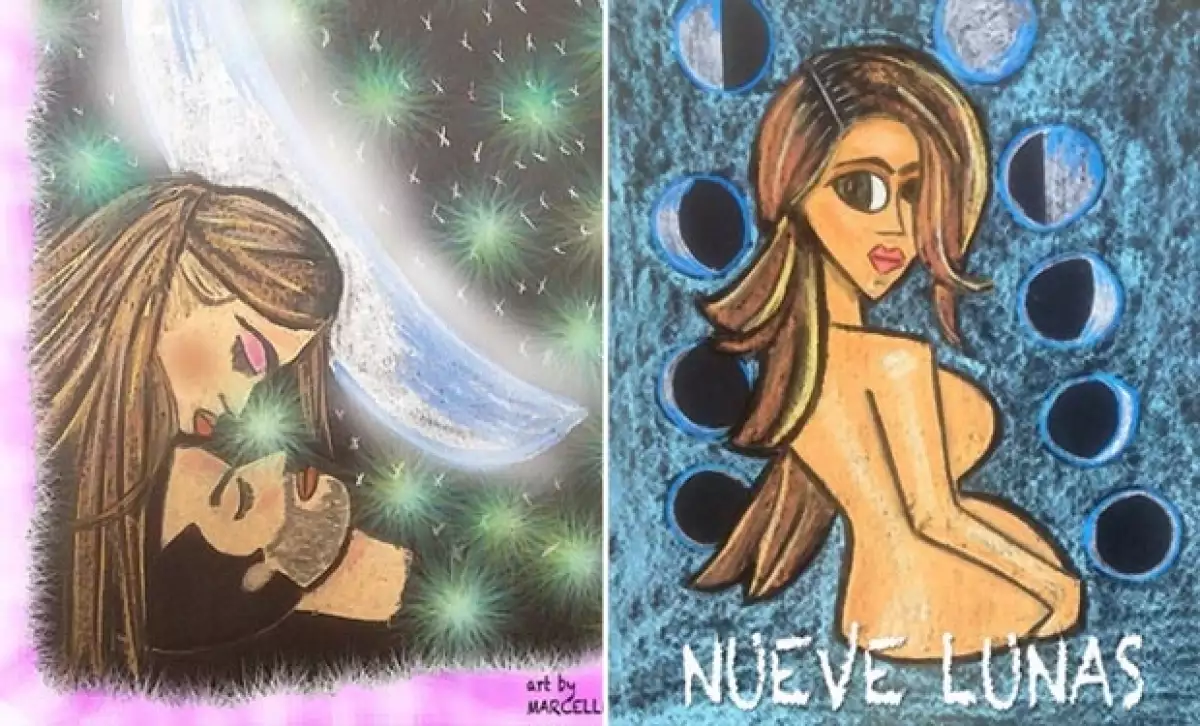 Un amigo cercano les regaló este par de pinturas, las cuales publicó en Instagram, y es que aún no están listos para presentar a la pequeña Regina.