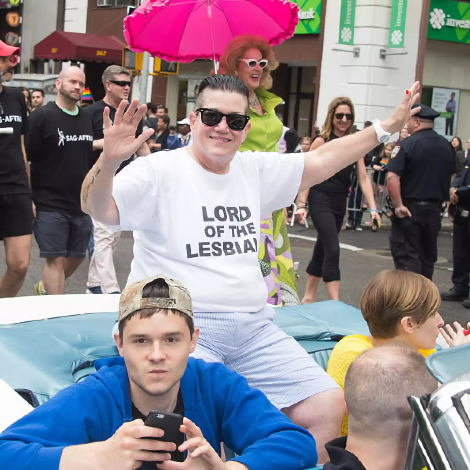 Lea Delaria, actriz de Orange is the New Black, también estuvo en el evento.