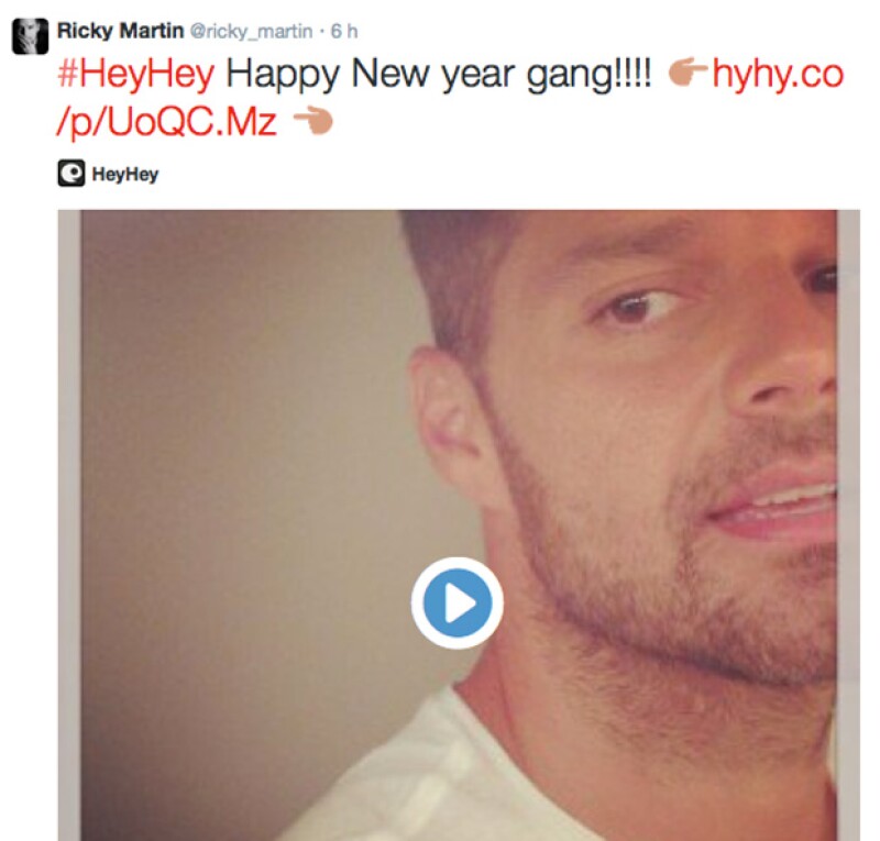 Ricky Martin hasta les dejó un mensaje personalizado a sus fans en su cuenta de Twitter.